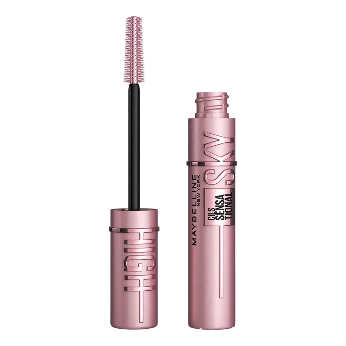 MAYBELLINE Sky High Washable Mascara Makeup Volumizing Mascara Buildable Lengthening Mascara Defining Curling Multiplying Washable Blackest